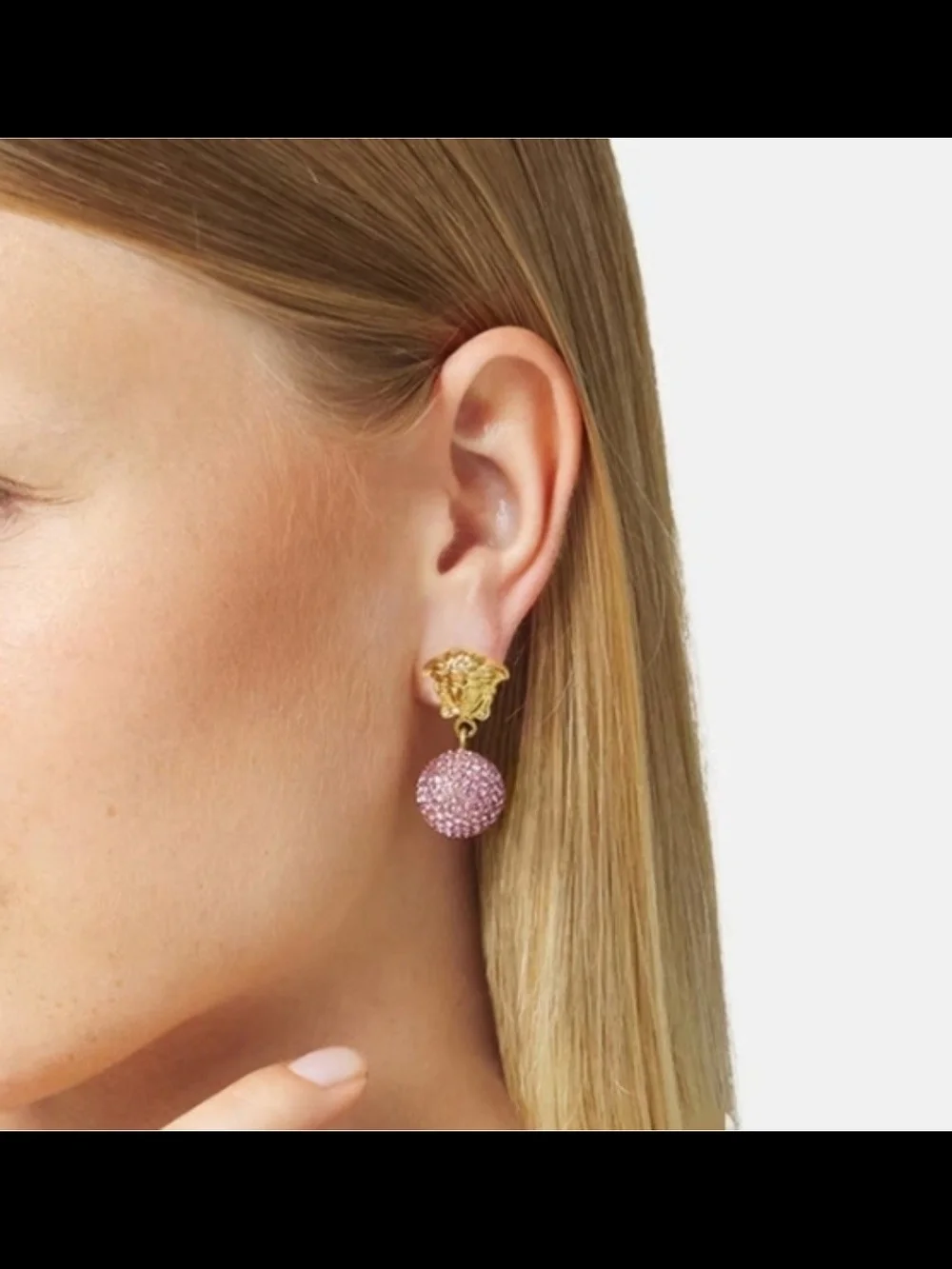 MEDUSA CRYSTAL BALL EARRINGS